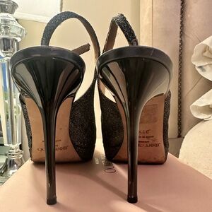 Jimmy Choo Sparkling Grey Heels